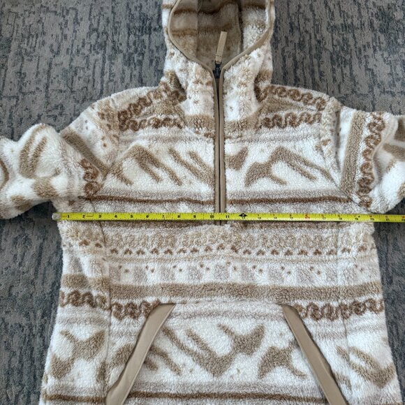 The North Face Women’s Sherpa Fleece Pullover 1/4 Zip Cream Tan Size S - Picture 15 of 16